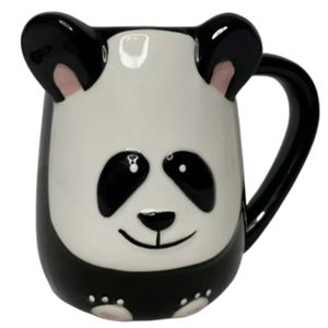 Panda Bear Mug Cup 3D Ceramic Black Valentines Day